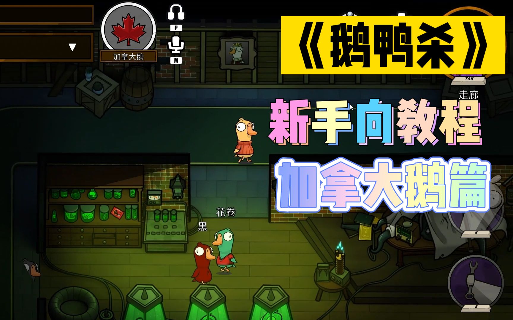 鹅鸭杀为什么不能刀加拿大鹅 鹅阵营角色有哪些